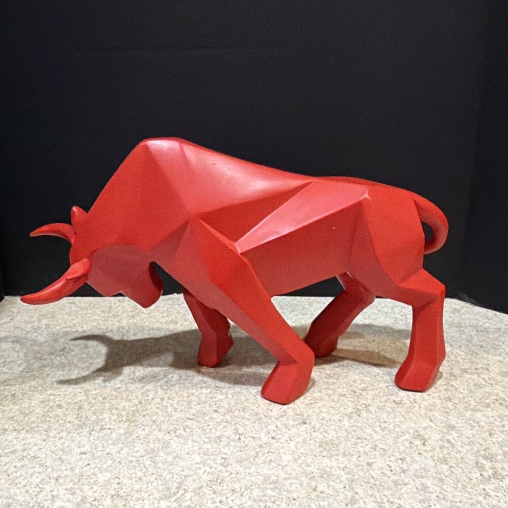 red bull resin statue-12 inches long
